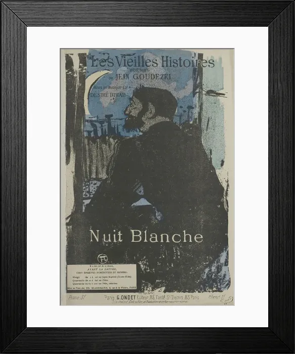 Framed Print : Nuit Blanche, 1893. Creator: Toulouse-Lautrec, Henri, de (1864-1901) Framed Print : Nuit Blanche, 1893. Creator: Toulouse-Lautrec, Henri, de (1864-1901)