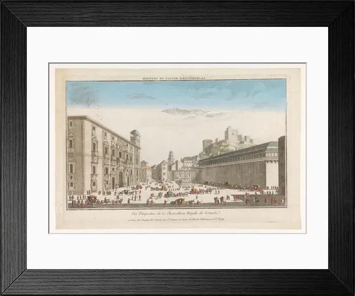 Framed Print : View of the Real Chancillería in Granada, 1735-1805. Creator: Unknown Framed Print : View of the Real Chancillería in Granada, 1735-1805. Creator: Unknown
