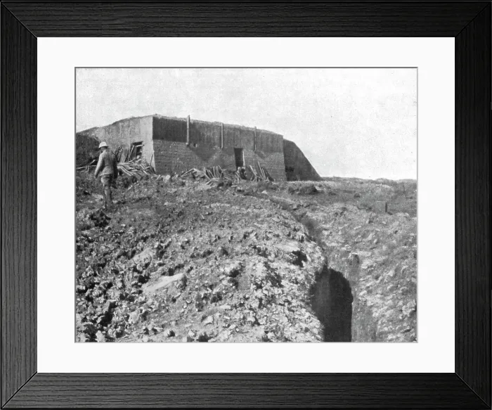 Framed Print : Episodes de la bataille de Verdun; l'ouvrage de Thiaumont; l'ouvrageoccupe par nous, au... 1916. Creator: Unknown Framed Print : Episodes de la bataille de Verdun; l'ouvrage de Thiaumont; l'ouvrageoccupe par nous, au... 1916. Creator: Unknown