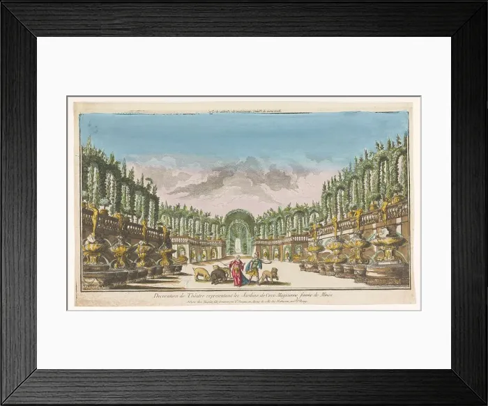 Framed Print : View of the garden of Circe, 1735-1805. Creator: Unknown Framed Print : View of the garden of Circe, 1735-1805. Creator: Unknown