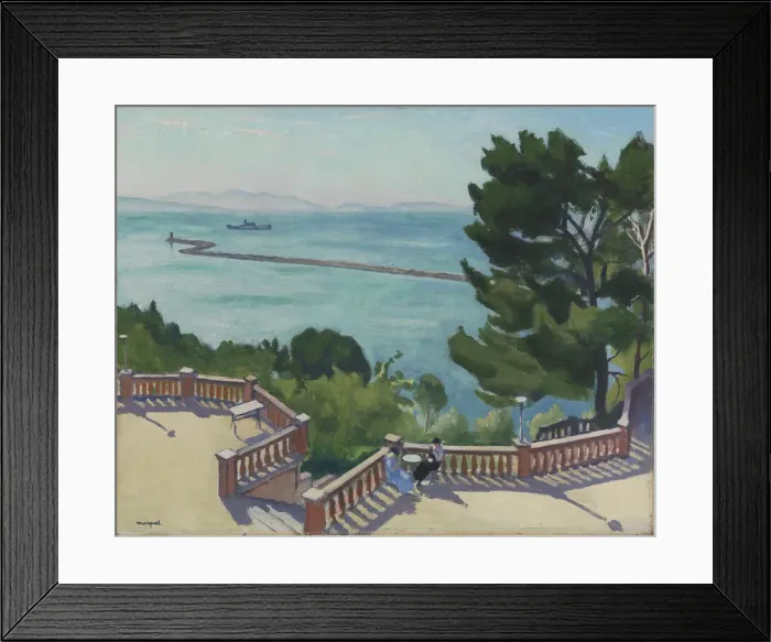 Framed Print : The Terrace, L'Estaque, 1918. Creator: Albert Marquet Framed Print : The Terrace, L'Estaque, 1918. Creator: Albert Marquet