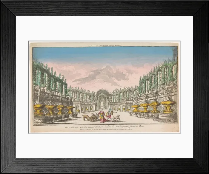 Framed Print : View of the garden of Circe, 1735-1805. Creator: Unknown Framed Print : View of the garden of Circe, 1735-1805. Creator: Unknown