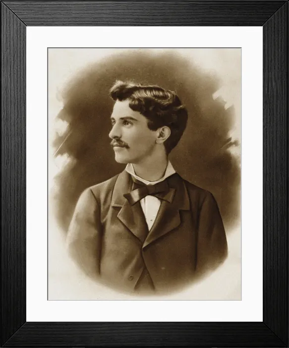 Framed Print : Portrait of the composer Alfredo Catalani (1854-1893). Creator: Anonymous Framed Print : Portrait of the composer Alfredo Catalani (1854-1893). Creator: Anonymous