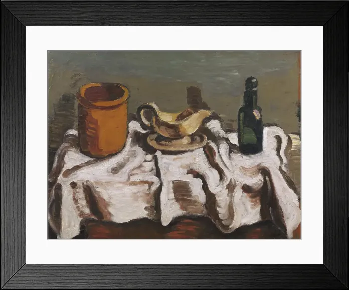 Framed Print : Still Life with a Jar, a Sauceboat and a Bottle, 1920. Creator: Vilhelm Lundstrom Framed Print : Still Life with a Jar, a Sauceboat and a Bottle, 1920. Creator: Vilhelm Lundstrom