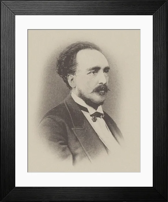 Framed Print : Portrait of the flutist and composer Cesare Ciardi (1818-1877). Creator: Anonymous Framed Print : Portrait of the flutist and composer Cesare Ciardi (1818-1877). Creator: Anonymous