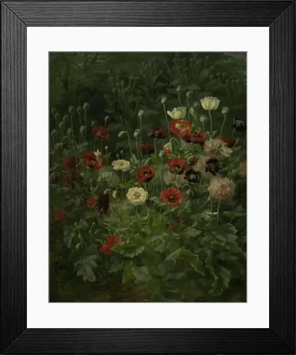 Framed Print : Poppies, 1892. Creator: Anthonie Leonore Christensen Framed Print : Poppies, 1892. Creator: Anthonie Leonore Christensen