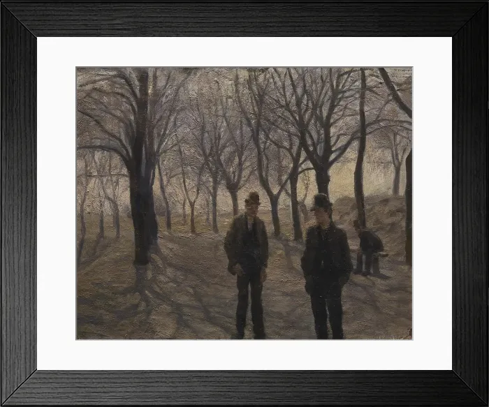 Framed Print : The Ramparts of Christianshavn. Spring, 1892. Creator: Peter Hansen Framed Print : The Ramparts of Christianshavn. Spring, 1892. Creator: Peter Hansen