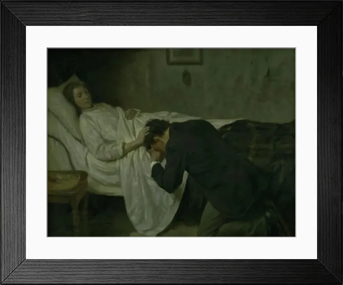 Framed Print : A forgiveness, 1892. Creator: Valdemar Irminger Framed Print : A forgiveness, 1892. Creator: Valdemar Irminger