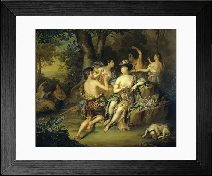 Framed Print : Shepherds and Shepherdesses in a Landscape, 1735. Creator: Hieronymus van der Mij. Shepherds and Shepherdesses in a Landscape, 1735. Creator: Hieronymus van der Mij Framed Print : Shepherds and Shepherdesses in a Landscape, 1735. Creator: Hieronymus van der Mij. Shepherds and Shepherdesses in a Landscape, 1735. Creator: Hieronymus van der Mij