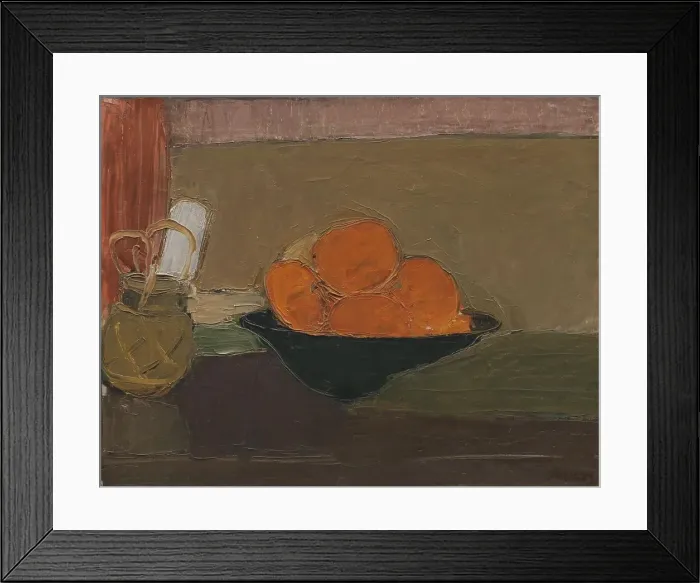 Framed Print : Still Life with Oranges, 1937. Creator: Immanuel Ibsen Framed Print : Still Life with Oranges, 1937. Creator: Immanuel Ibsen