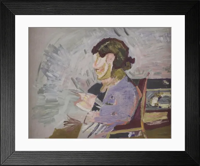 Framed Print : Profile of a Figure, 1941. Creator: Niels Larsen Stevns Framed Print : Profile of a Figure, 1941. Creator: Niels Larsen Stevns