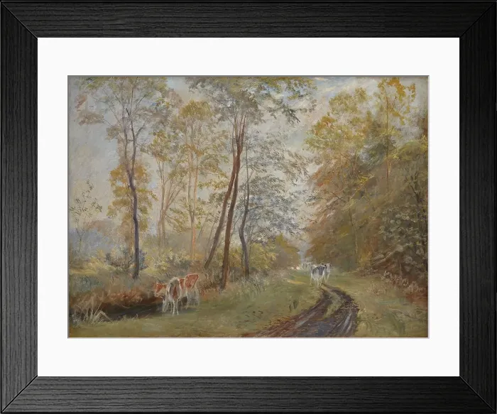 Framed Print : The River Sorteaa near Mejlgaard Manor, Jutland, 1894. Creator: Theodor Esbern Philipsen Framed Print : The River Sorteaa near Mejlgaard Manor, Jutland, 1894. Creator: Theodor Esbern Philipsen