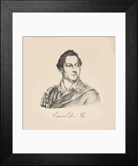 Framed Print : Portrait of the singer, composer and violinist Édouard Du Puy (1770-1822). Creator: Anonymous Framed Print : Portrait of the singer, composer and violinist Édouard Du Puy (1770-1822). Creator: Anonymous