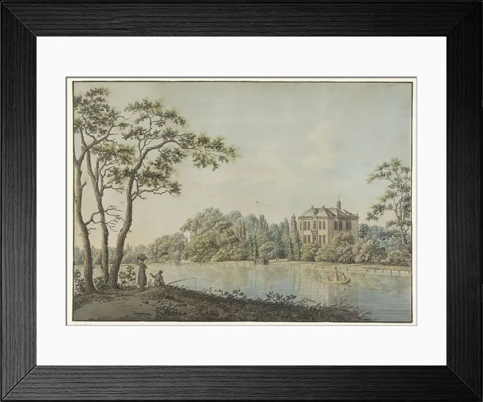 Framed Print : View of Huis Over Holland with tea dome on the Vecht in Nieuwersluis, 1782-1837. Creator: Pieter Bartholomeusz. Barbiers Framed Print : View of Huis Over Holland with tea dome on the Vecht in Nieuwersluis, 1782-1837. Creator: Pieter Bartholomeusz. Barbiers