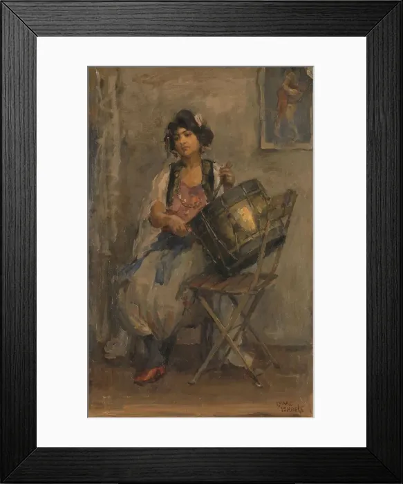 Framed Print : The Lady Drummer, c.1890-c.1910. Creator: Isaac Lazerus Israels Framed Print : The Lady Drummer, c.1890-c.1910. Creator: Isaac Lazerus Israels