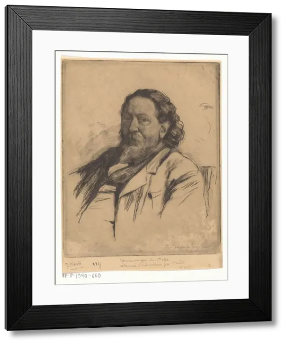 Framed Print : Portrait of Jacob Maris, c.1890. Creator: Pieter de Josselin de Jong Framed Print : Portrait of Jacob Maris, c.1890. Creator: Pieter de Josselin de Jong
