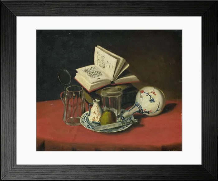 Framed Print : Still Life, 1860. Creator: J de Clercq Framed Print : Still Life, 1860. Creator: J de Clercq