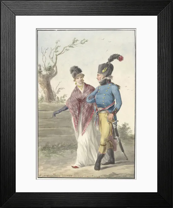 Framed Print : Officer of the Batavian army, 1801. Creator: Jan Antony Langendijk Framed Print : Officer of the Batavian army, 1801. Creator: Jan Antony Langendijk