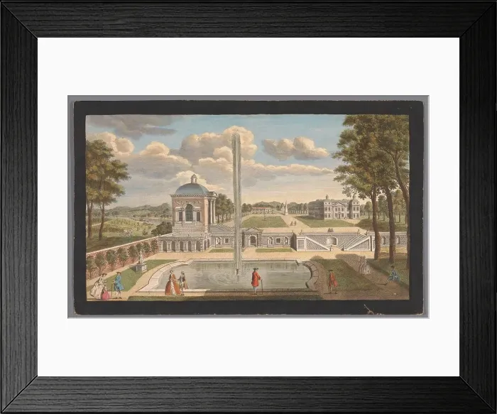 Framed Print : View of the Schloss Moritzburg, 1752. Creator: Anon Framed Print : View of the Schloss Moritzburg, 1752. Creator: Anon