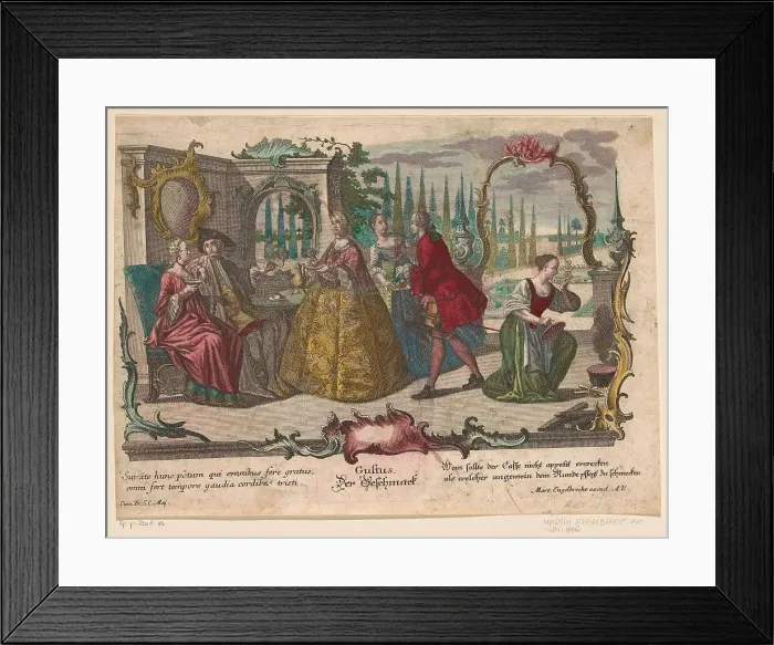 Framed Print : Taste, 1684-1756. Creator: Martin Engelbrecht Framed Print : Taste, 1684-1756. Creator: Martin Engelbrecht
