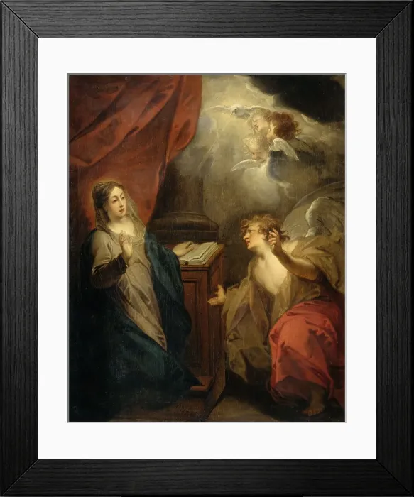 Framed Print : Annunciation to the Virgin, 1723. Creator: Jacob de Wit