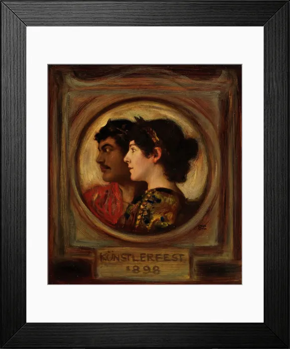 Framed Print : Franz and Mary Stuck - Artist Festival, 1898. Creator: Stuck, Franz, Ritter von (1863-1928) Framed Print : Franz and Mary Stuck - Artist Festival, 1898. Creator: Stuck, Franz, Ritter von (1863-1928)