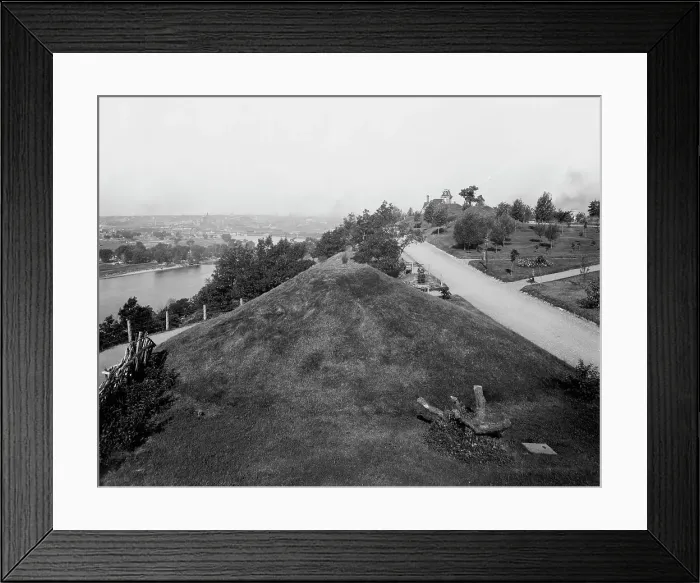 Framed Print : St. Paul, Minn. from the Indian mounds, between 1880 and 1899. Creator: Unknown Framed Print : St. Paul, Minn. from the Indian mounds, between 1880 and 1899. Creator: Unknown