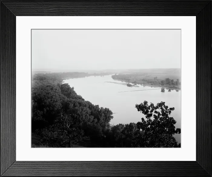 Framed Print : St. Paul, Minn. the Mississippi from the Indian mounds, between 1880 and 1899. Creator: Unknown Framed Print : St. Paul, Minn. the Mississippi from the Indian mounds, between 1880 and 1899. Creator: Unknown