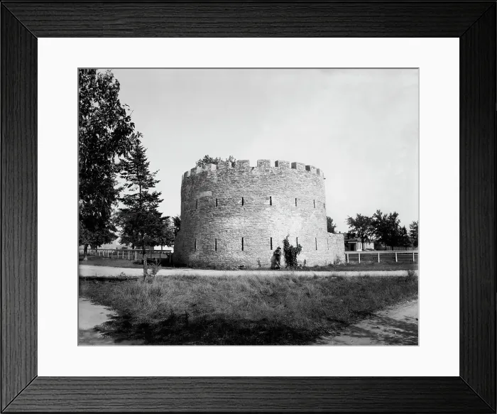 Framed Print : Fort Snelling watch tower, between 1880 and 1899. Creator: Unknown Framed Print : Fort Snelling watch tower, between 1880 and 1899. Creator: Unknown