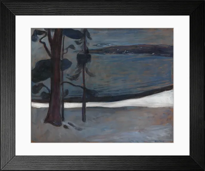 Framed Print : Winter in Nordstrand, 1900-1901. Creator: Edvard Munch Framed Print : Winter in Nordstrand, 1900-1901. Creator: Edvard Munch