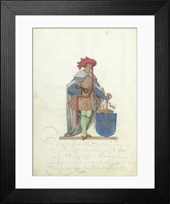 Framed Print : Boudewijn van Teisterbant, c.1600-c.1625. Creator: Nicolaes de Kemp Framed Print : Boudewijn van Teisterbant, c.1600-c.1625. Creator: Nicolaes de Kemp