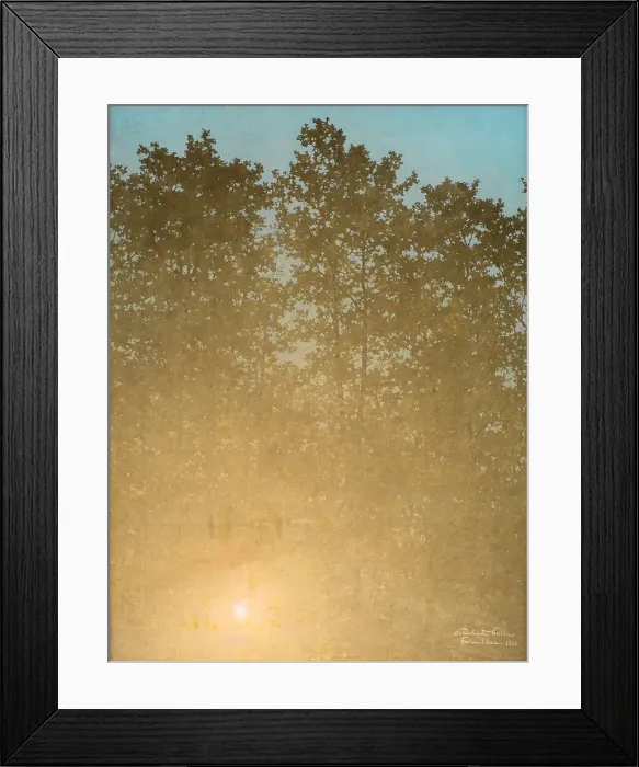 Framed Print : Sunset. Fontainebleau, 1900. Creator: Valdemar Moller Framed Print : Sunset. Fontainebleau, 1900. Creator: Valdemar Moller