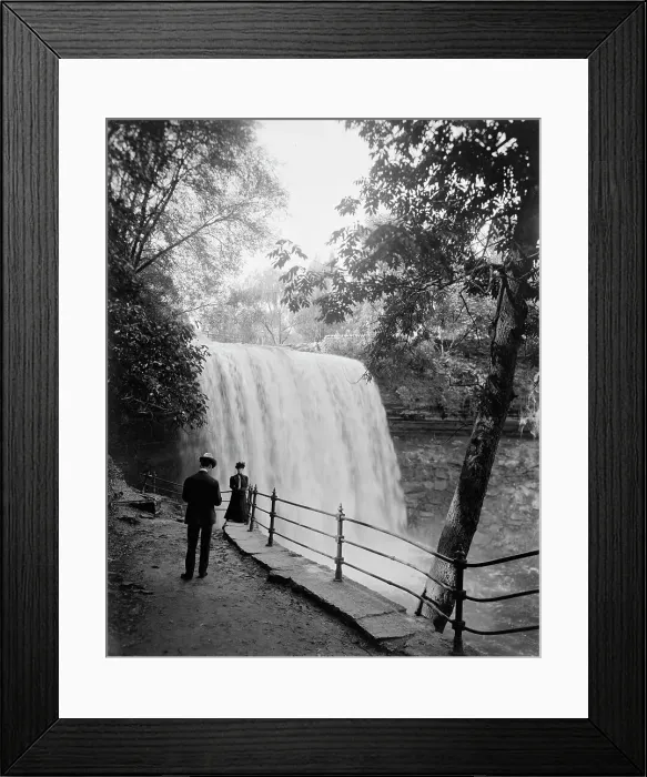 Framed Print : Minnehaha Falls, Minneapolis, Minn. between 1900 and 1910. Creator: Byron Company