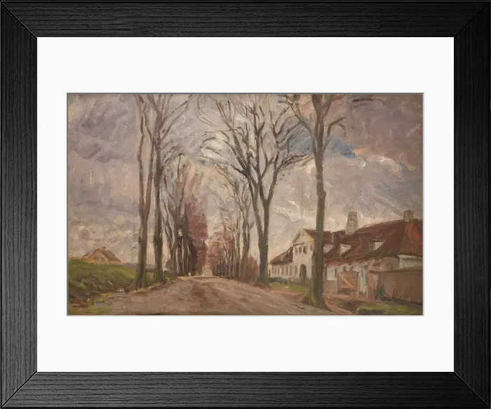Framed Print : High road at Vintappergården, 1902. Creator: Albert Gottschalk Framed Print : High road at Vintappergården, 1902. Creator: Albert Gottschalk