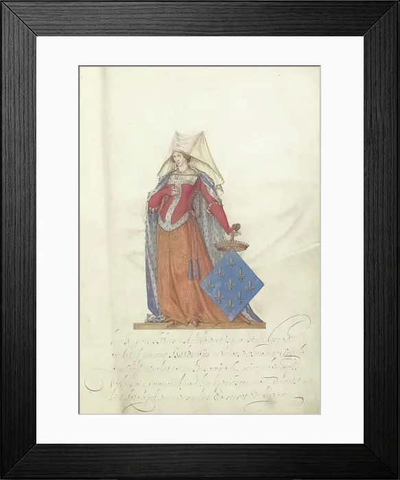 Framed Print : Hildegarde der Franken, c.1600-c.1625. Creator: Nicolaes de Kemp Framed Print : Hildegarde der Franken, c.1600-c.1625. Creator: Nicolaes de Kemp