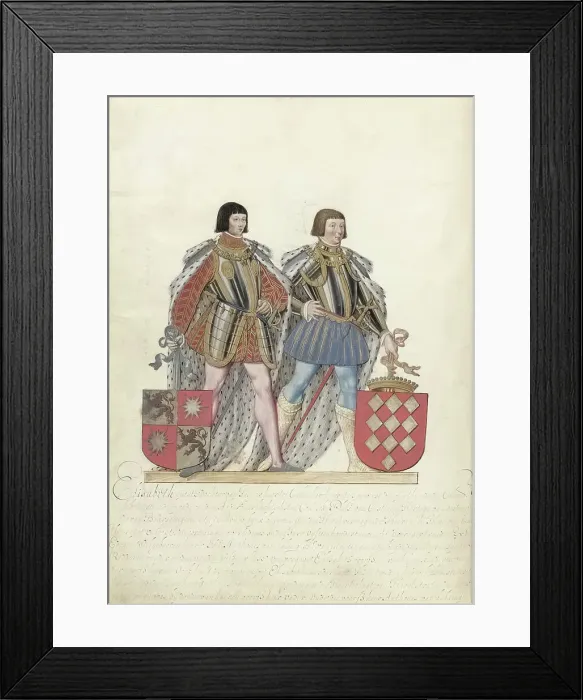 Framed Print : Jan van Luxembourg and Antoon van Lalaing, c.1600-c.1625. Creator: Nicolaes de Kemp Framed Print : Jan van Luxembourg and Antoon van Lalaing, c.1600-c.1625. Creator: Nicolaes de Kemp