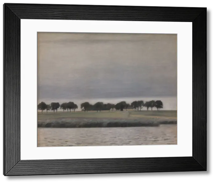 Framed Print : Study, Gentofte Lake, 1903. Creator: Vilhelm Hammershoi