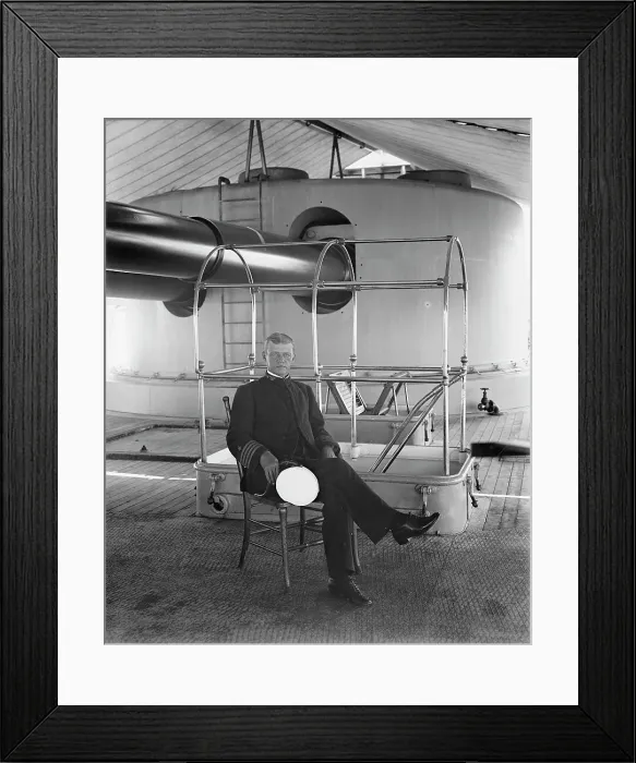 Framed Print : U.S.S. Iowa, Capt. Evans, 1898. Creator: William H. Jackson Framed Print : U.S.S. Iowa, Capt. Evans, 1898. Creator: William H. Jackson