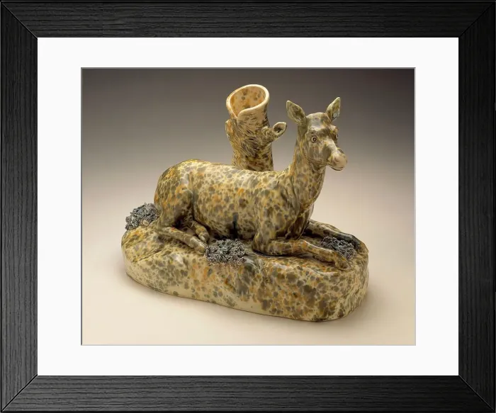 Framed Print : Figure of a Doe, c.1850. Creator: Lyman Fenton & Co. Figure of a Doe, c.1850. Creator: Lyman Fenton & Co Framed Print : Figure of a Doe, c.1850. Creator: Lyman Fenton & Co. Figure of a Doe, c.1850. Creator: Lyman Fenton & Co