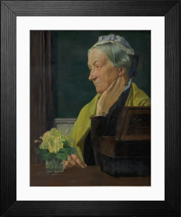 Framed Print : Ane Marie Rohde, née Schmidt, the artist's mother, 1903. Creator: Johan Rohde Framed Print : Ane Marie Rohde, née Schmidt, the artist's mother, 1903. Creator: Johan Rohde
