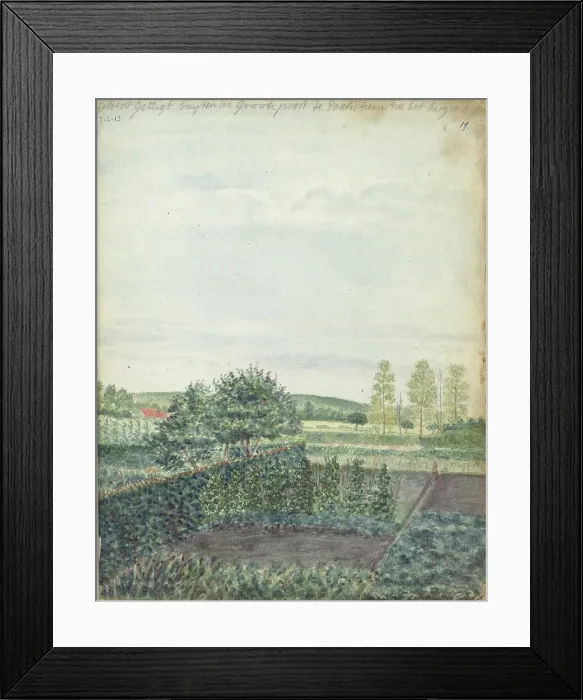 Framed Print : View of Gelderland at Doetinchem, 1770-1778. Creator: Jan Brandes Framed Print : View of Gelderland at Doetinchem, 1770-1778. Creator: Jan Brandes