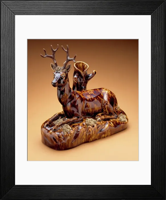Framed Print : Figure of a Buck, c.1850. Creator: Lyman Fenton & Co. Figure of a Buck, c.1850. Creator: Lyman Fenton & Co Framed Print : Figure of a Buck, c.1850. Creator: Lyman Fenton & Co. Figure of a Buck, c.1850. Creator: Lyman Fenton & Co