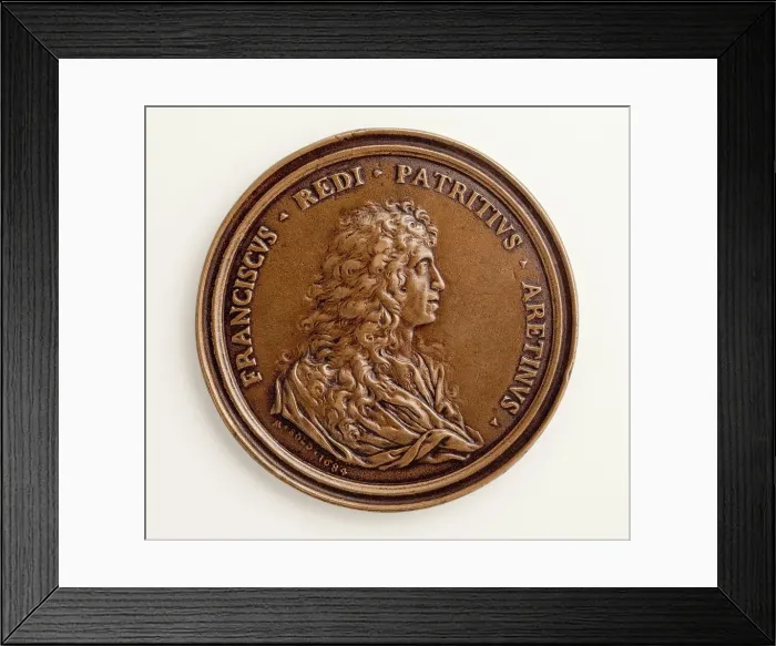 Framed Print : Medal of Francesco Redi: Bacchic Scene (image 1 of 2), 1684. Creator: Massimiliano Soldani Framed Print : Medal of Francesco Redi: Bacchic Scene (image 1 of 2), 1684. Creator: Massimiliano Soldani