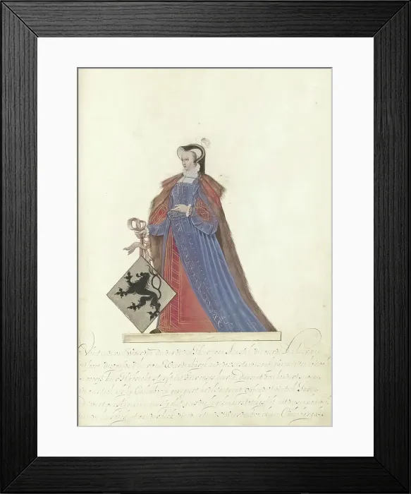 Framed Print : Jutta van der Leck, Lady of Culemborg, c.1600-c.1625. Creator: Nicolaes de Kemp Framed Print : Jutta van der Leck, Lady of Culemborg, c.1600-c.1625. Creator: Nicolaes de Kemp