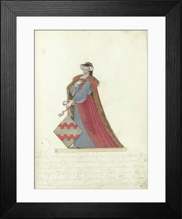 Framed Print : Lady of Culemborg, c.1600-c.1625. Creator: Nicolaes de Kemp Framed Print : Lady of Culemborg, c.1600-c.1625. Creator: Nicolaes de Kemp