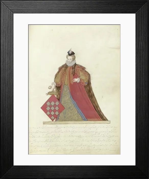 Framed Print : Margaretha van Lalaing, Lady of Pallandt and Culemborg, c.1600-c.1625. Creator: Nicolaes de Kemp Framed Print : Margaretha van Lalaing, Lady of Pallandt and Culemborg, c.1600-c.1625. Creator: Nicolaes de Kemp