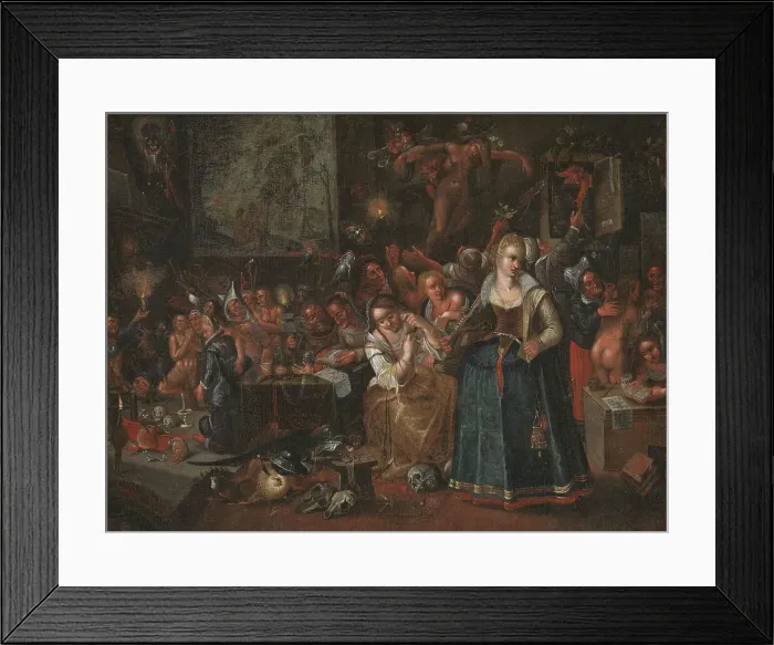 Framed Print : Witches Sabbath, 1616. Creator: Frans Francken II Framed Print : Witches Sabbath, 1616. Creator: Frans Francken II