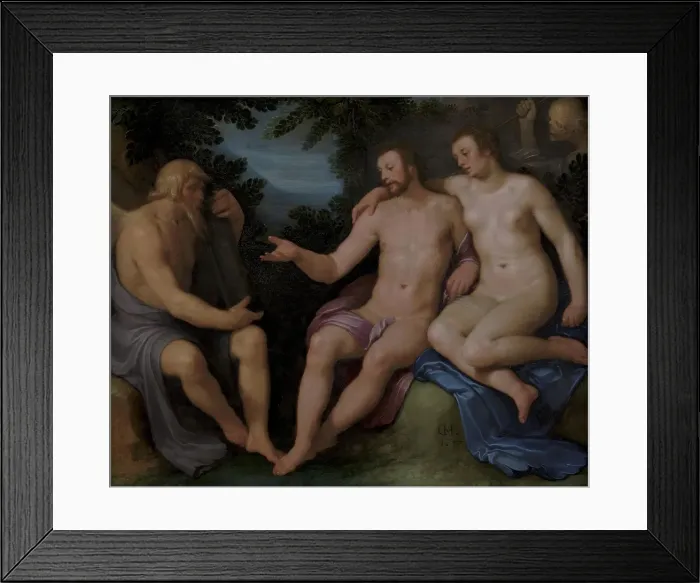 Framed Print : Allegory on the Brevity of Life, 1617. Creator: Cornelis Cornelisz van Haarlem Framed Print : Allegory on the Brevity of Life, 1617. Creator: Cornelis Cornelisz van Haarlem