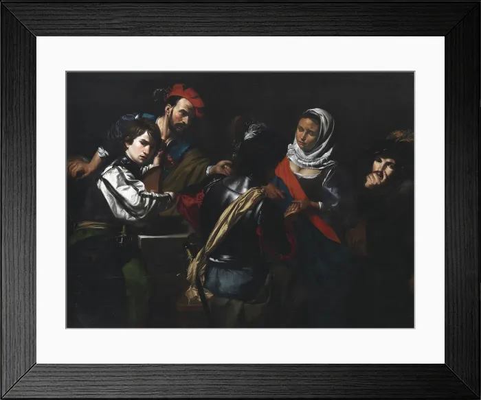 Framed Print : The Fortune Teller, 1626. Creator: Valentin de Boulogne Framed Print : The Fortune Teller, 1626. Creator: Valentin de Boulogne