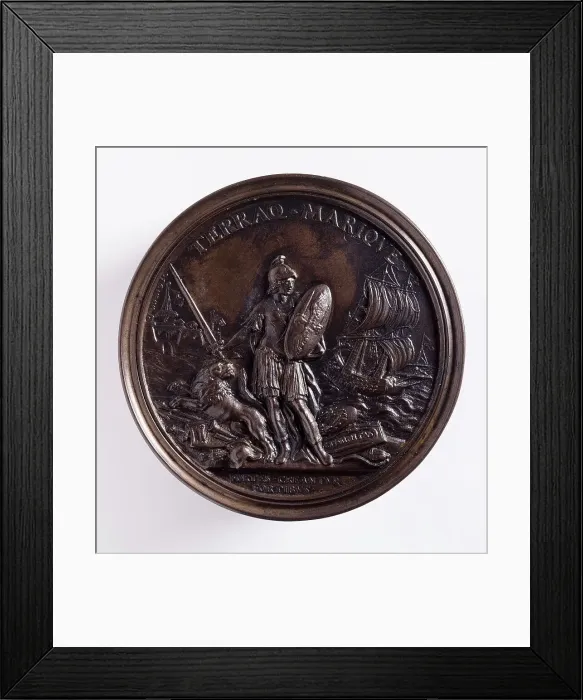 Framed Print : Allegory of the Establishment of Fort Manoel, Valletta (image 2 of 2), c.1725. Creator: Massimiliano Soldani Framed Print : Allegory of the Establishment of Fort Manoel, Valletta (image 2 of 2), c.1725. Creator: Massimiliano Soldani